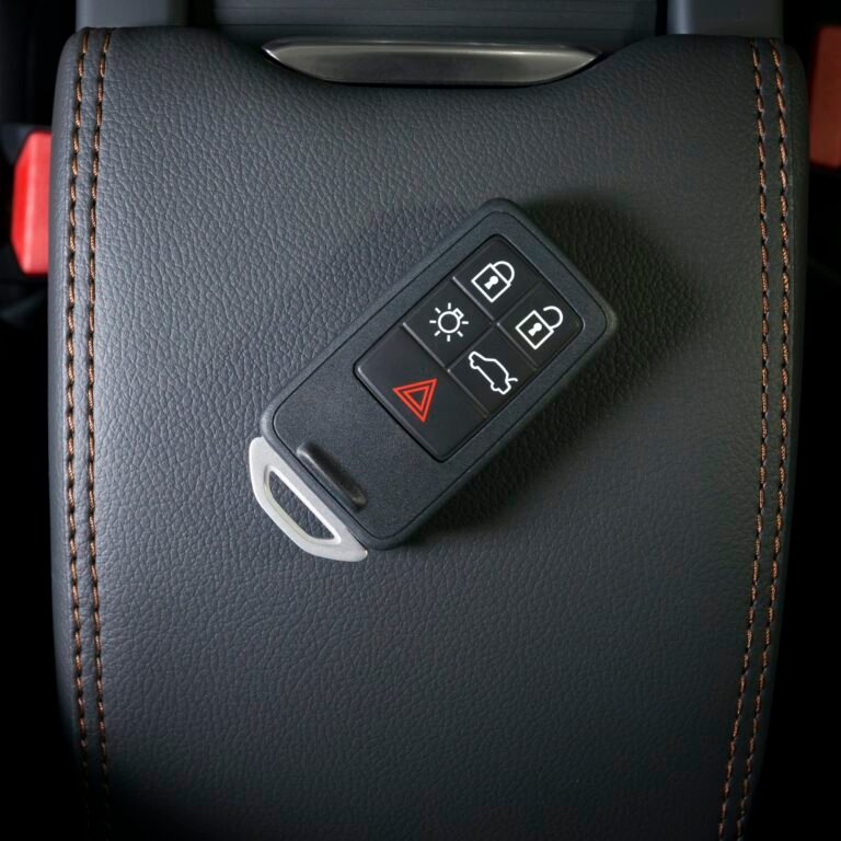 car key in the interior